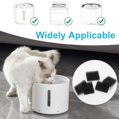 Filtres de rechange pour fontaine à eau chats chiens 30 pièces 35x25x9mm noir