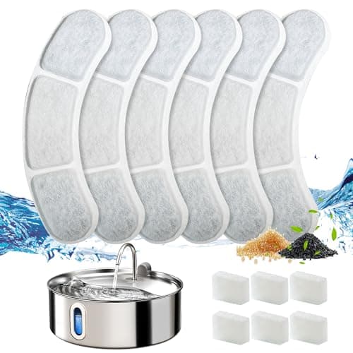 FUKUMARU Filtrateurs pour Fontaine Chat 12 Piès Compatibles Fontaine Chien 7L FUKUMARU | Haut Filtration | Convient aux