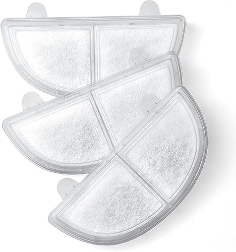 Filtre HomeRunPet pour fontaine à eau, Blanc | Remplacement facile | Convient pour chats et chiens | Taille 3 pièces