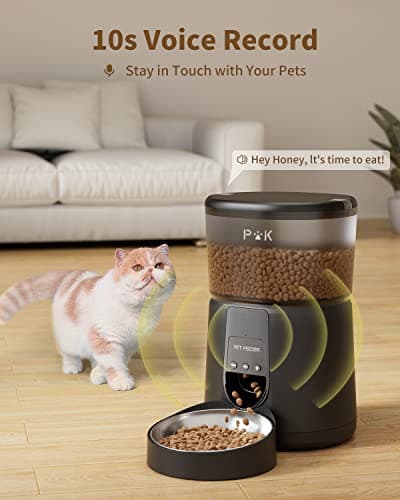 <think>
Okay, let's tackle this. The user wants me to optimize a product title for an automated cat and dog food dispens
