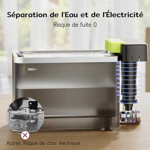 Amicura A3 Lite Fontaine a Eau Chat Technologie d'ultrafiltration, Grand réservoir de |3L, Silencieuse ≤ 25 DB