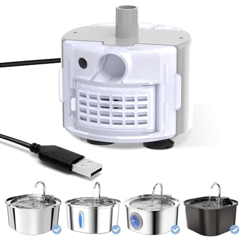PEKTACO Pompe à Eau Remplacement Chaud pour Fontaine Automatique en Acier Inoxydable - Pour Chat - Fontaine à Eau de 3,2
