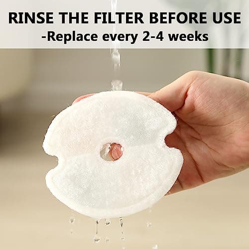 PwinGo Filtres de Fontaine a Eau Chat Adultes Original 8 PCS Le Remplacement Filtres de Distributeur EauChat