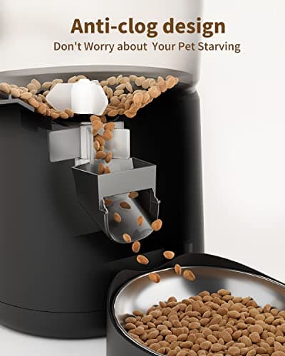 <think>
Okay, let's tackle this. The user wants me to optimize a product title for an automated cat and dog food dispens