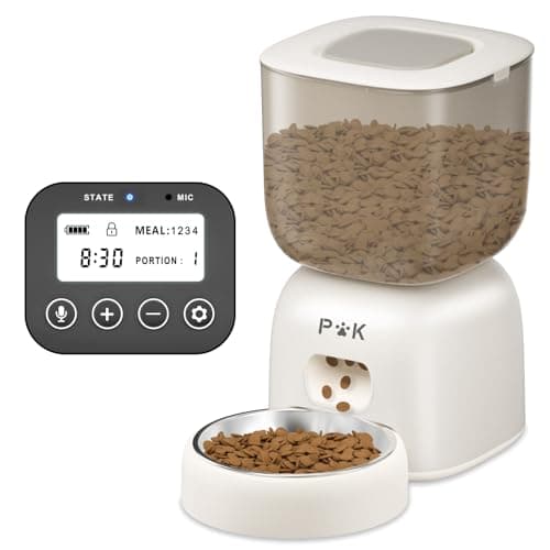 Distributeur de croquettes automatique chat PUPPY KITTY, autonomie batterie 180J, programme alimentation personnalisé, e