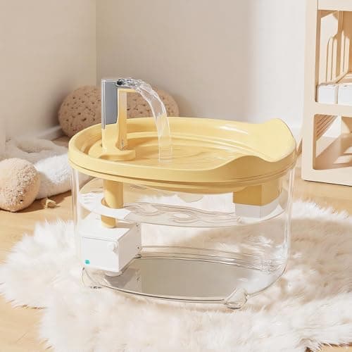 Fontaine à eau automatisée Hiemible pour chats 1500ml filtreau silencieux