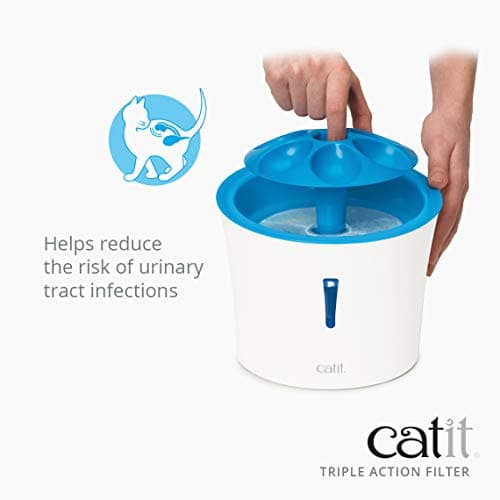 Filtres Catit à triple action pour abreuvoir chat | Filtration efficace | Pour chats | Idéal pour l'été | Haute sécurité