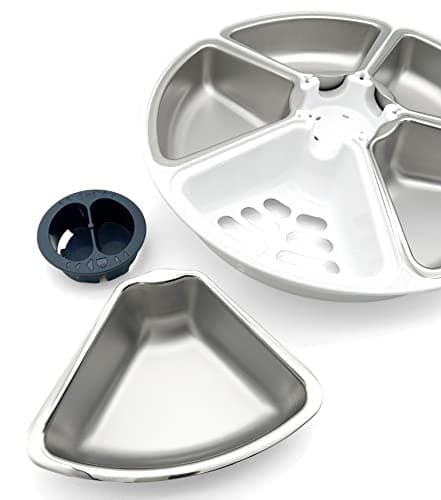 Cat Mate C500 Distributeur Automatique – Fonctionnalités Avancées et Bols INOX, Idéal pour Chats, Adapté à la Nourriture