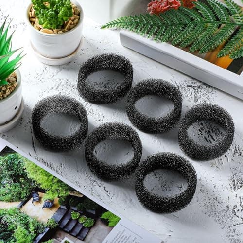 Enhon filtre en mouss pour animaux noir éponge ronde 2,5L remplacer fontaine eau chat