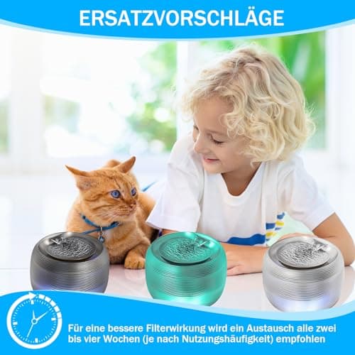 Filtres ATSGJLZN pour fontaine à eau de 2,5 L + Tri-filtration + Charbon actif + Éponge + Multifonctionnels + Eau fraich