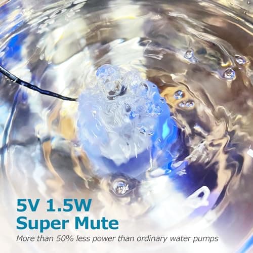 Pompe Kittyspout pour Fontaine à Eau Électrique Faible Bruit, Eau Électriqueavec Port USB, Faible Consommation D'énergie