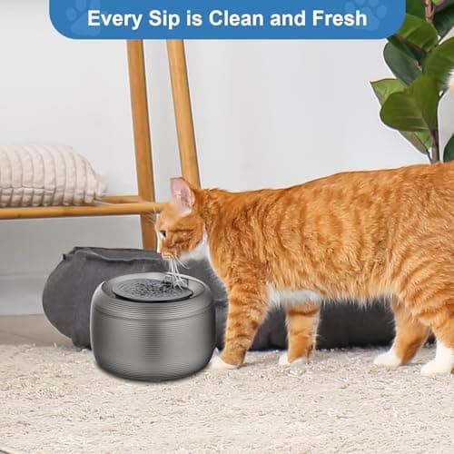 Filter Fontaine Eau Chat, 2 Lot Filtre Fontaine Chat, Centrales Éponge Insonorisantes Feelneedy F-016, Pompe Fontaine Ea
