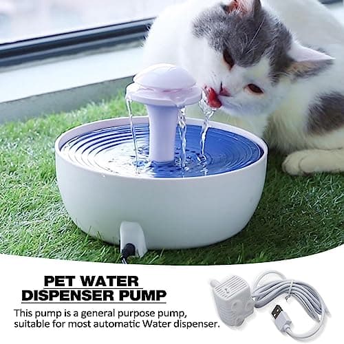 Pompe à Eau Silencieuse pour Chats et Chiens - Distributeur d'eau Automatique pour Animaux de Compagnie Teksome