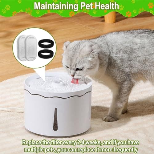 Filtres remplacement PetKit Fontaine à eau Chat, 24 paquets