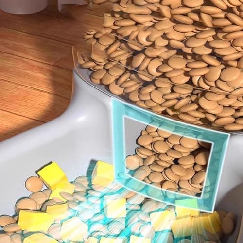 Distributeur Eau Chien Automatique + Abreuvoir Automatique PP 29x27cm pour Chat + Mangeoire Sèche pour Chats + Meilleur