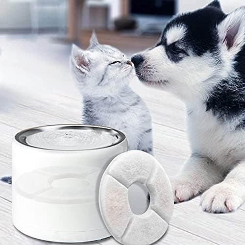 BONBELONG Filtration Pour Fontaine à Eau pour Chat - Filigrane et Actif Charbon Pour Animal de Compagnie - Lot de 8 Filt