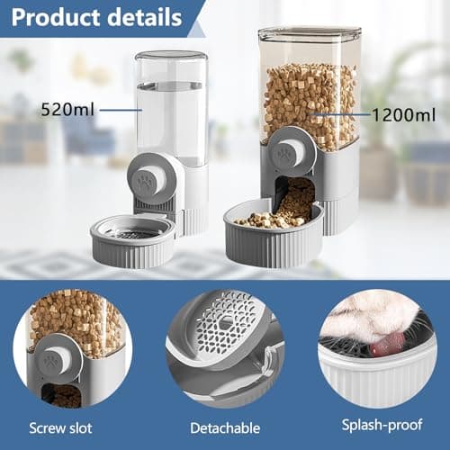 Distributeur automatique de nourriture pour chat - Fonction gravité - Économique et pratique - Pour animaux de compagnie
