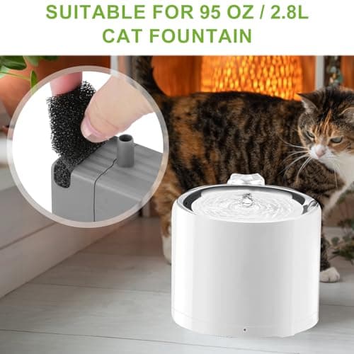 Filtre à Eau PETKIT Eversweet 3 Pro 2,8L Remplacement pour Chat|Caractéristiques|Usage Jour-Nuit|Fluide Purifié|Mousse É