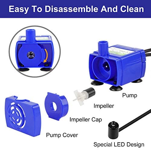 Forever Speed ​​Pompe à Eau pour Animaux de Compagnie : Pompe Basse Consommation et Super Silencieuse pour Fontaine pour