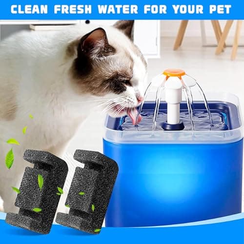 Filtre pour Fontaine à Eau pour Chiens et Chats 20 Pièces, Nettoyant Efficace et Anti-Bactérien - Set de 20 Filtres pour