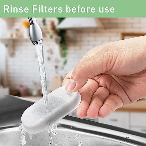 **32 Pièces Filtre Fontaine Eau Chat en Acier Inoxydable, 16 Filtres à Charbon + 16 Éponges, Convient aux Abreuvoirs |2L