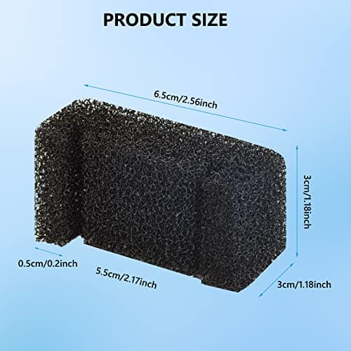 Filtres en mousse de rechange 12 pièces pour fontaine à eau pour chat et distributeur automatique d'eau potable 2,5 l