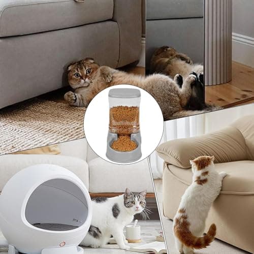 Distributeur Eau Chien Automatique + Abreuvoir Automatique PP 29x27cm pour Chat + Mangeoire Sèche pour Chats + Meilleur