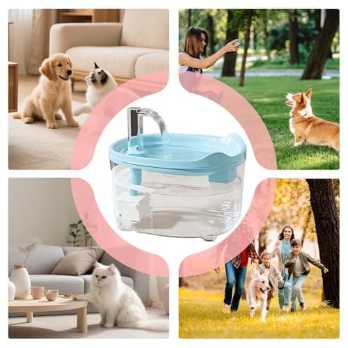 Fontaine À Eau Silencieuse pour Chats et Chiens | Bol Abreuvoir 1.5L Appartement Maison