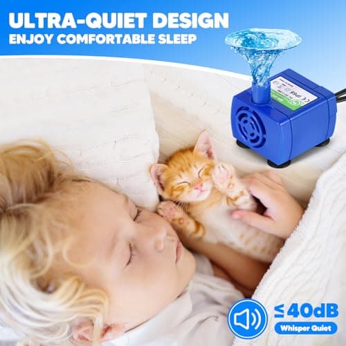 Pompe de Remplacement UNISOPH pour Fontaine de Chat - Moteur Ultra-Silencieux à Faible Consommation Submersible | Pompe