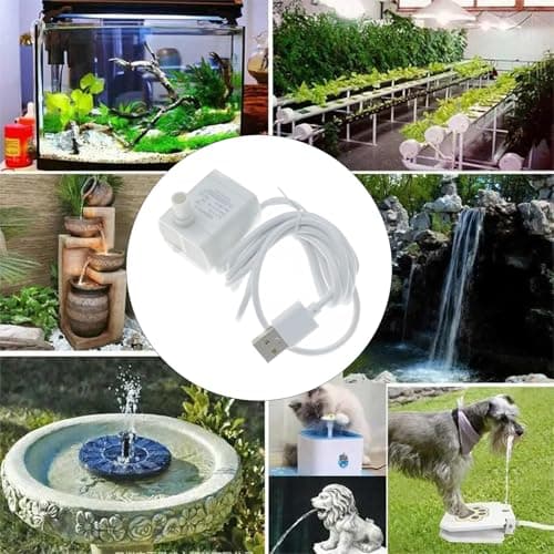 Mini Pompe À Eau Submersible USB Pour Aquarium et Hydroponique, Petite Pompe De Fontaine Pour Animaux Compagnie, Pompe À