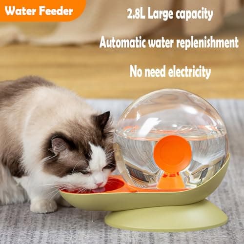 Distributeur d'eau automatique Gris 2,8 l pour animaux