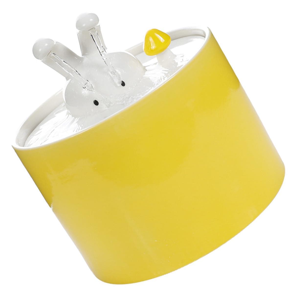 Fontaine à eau céramique Mothnur pour animaux domestiques Avec purification automatique et distributeur eau USB Silencie