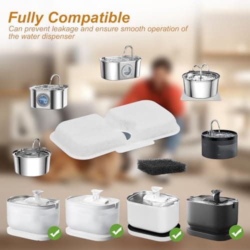 Filters Petlibro PLWF105/PLWF115/PLWF005 + 12pcs Filter Sponge Cat Water Fountain Filter Cat Drink Fountain Pet Supplies