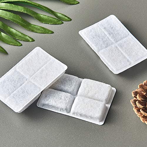Filtre Fontaine eau Hengu 6 Pièces Carré Charbon, Représentant pour Chats Chiens