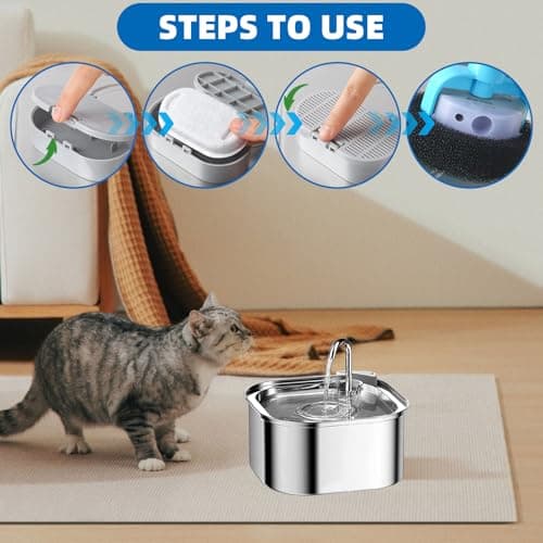 <think>

</think>

Lot de 12 filtres de rechange pour fontaine à eau pour chat, 6 filtres à charbon actif + 6 filtres en