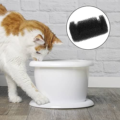 Filtres Fontaine À Eau 12 Pièces pour Chat|Mousse Pompe|FILTRES ÉPONGE|Eau Propre|Chat|Bain D'Eau|Filtres Remplacement