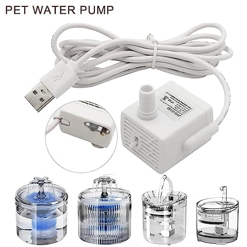 Pompe à Eau Silencieuse pour Chats et Chiens - Distributeur d'eau Automatique pour Animaux de Compagnie Teksome