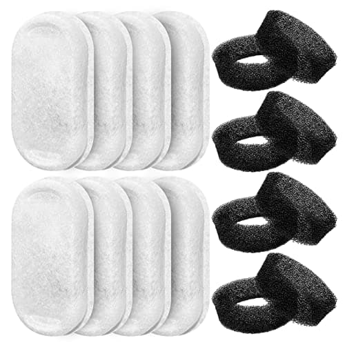 Filtres pour Fontaine à Eau pour Chat - Filtre de Remplacement Charbon Épongues Mousse 8 Pièces | Idéal pour Chat | Remp