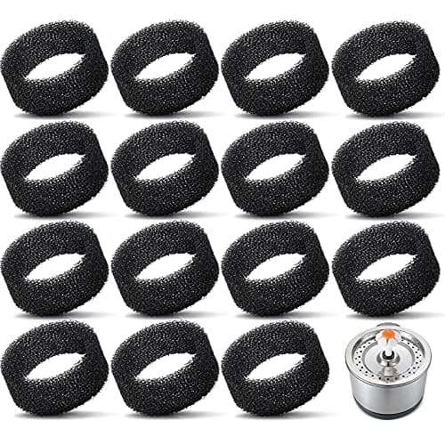 Enhon filtre en mouss pour animaux noir éponge ronde 2,5L remplacer fontaine eau chat