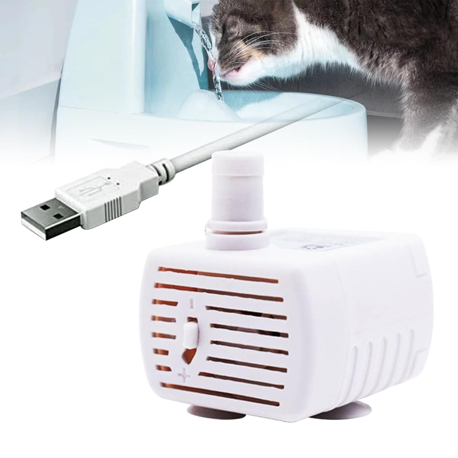 Mini Pompe à Eau Submersible USB pour Animaux Compagnie, Mini Pompe à Eau Submersible 2W, Mini Pompe à Eau Submersible A