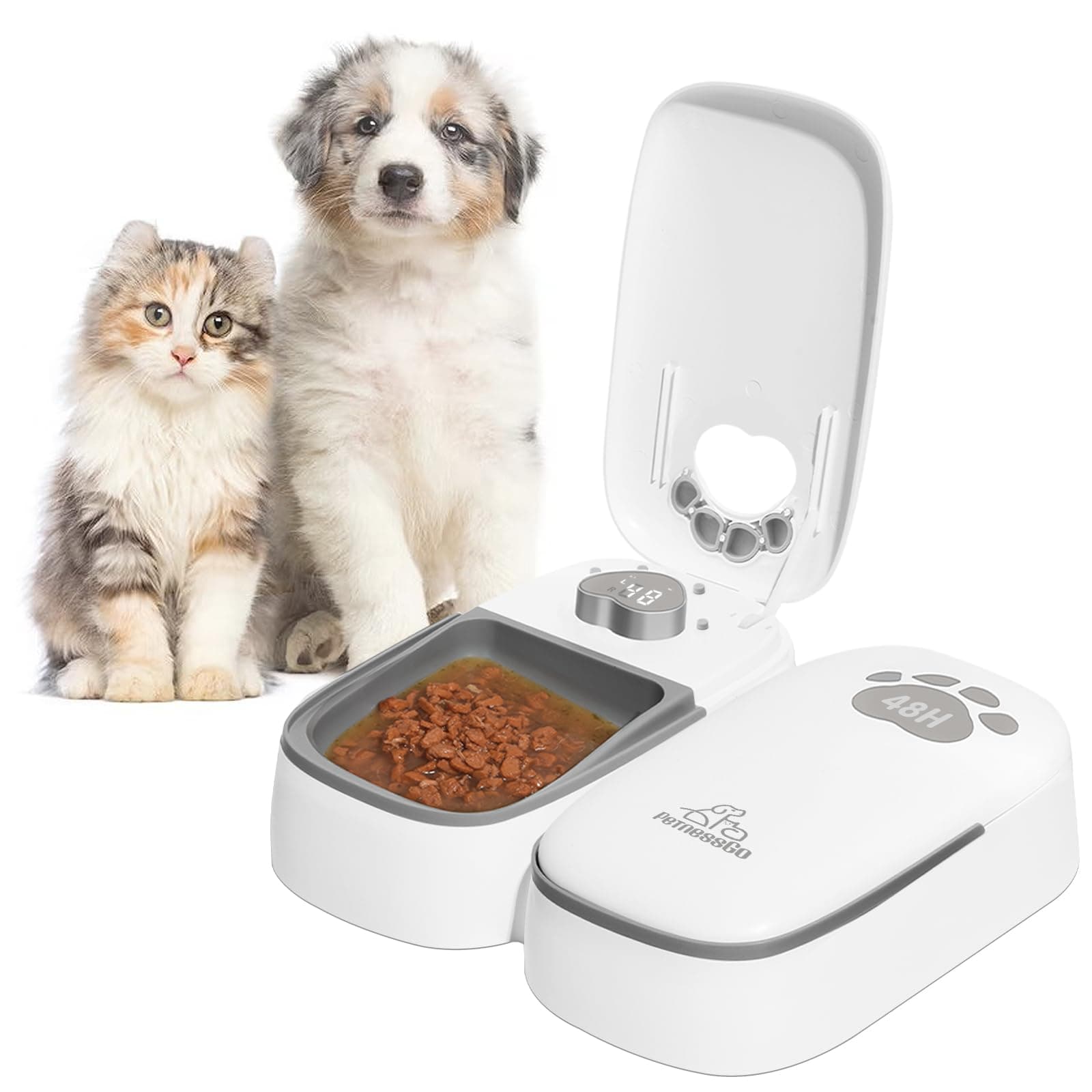 SKAILING Distributeur Automatique de Croquettes pour Chien et Chat | Avec Affichage LED et Mode Économie d'Energie | Idé