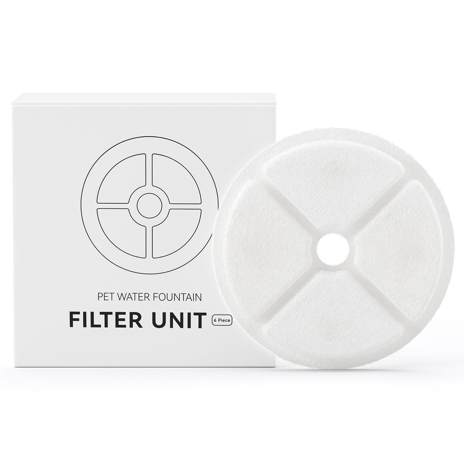 Filtre IMIPAW Fontaine Eau Chat Triple Action 6 PCS pour Remplacement de la Fontaine