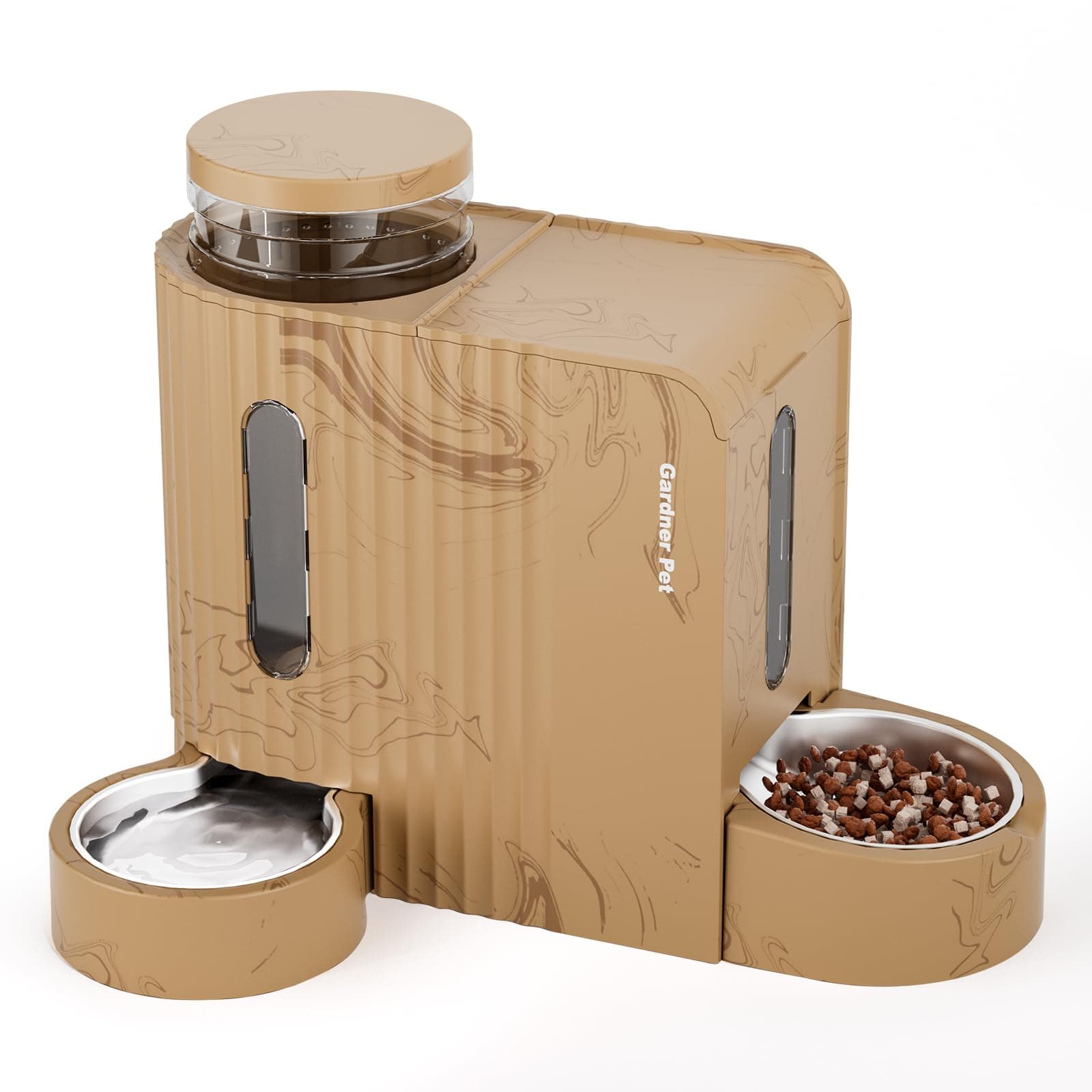 Gardner Pet Mangeoire Automatique sans Électricité pour Chat et Chien (3L) avec Bol en Acier Inoxydable(Global Recycled