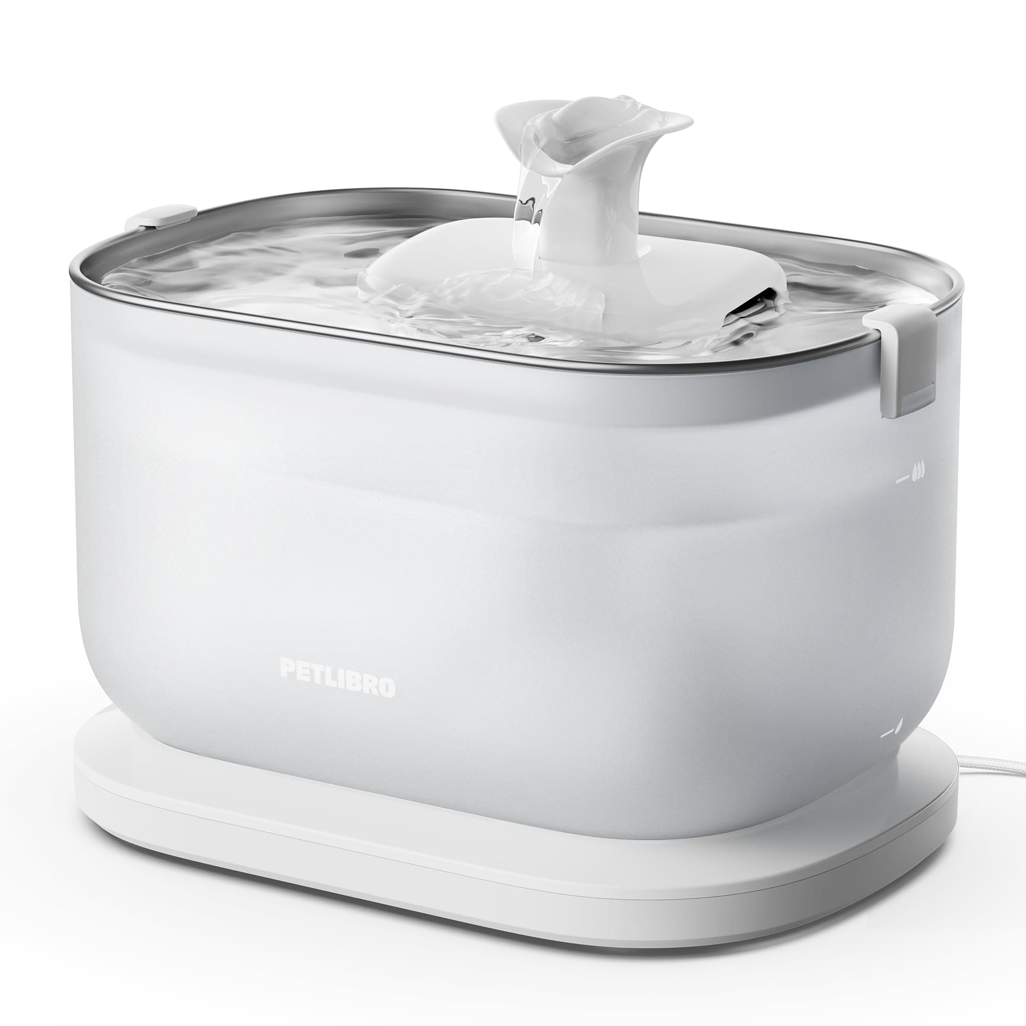 PETLIBRO Fontaine à Eau pour Chat en Acier Inoxydable avec Pompe sans Fil - Ultra Silencieuse 23 dB - Nettoyage Facile -
