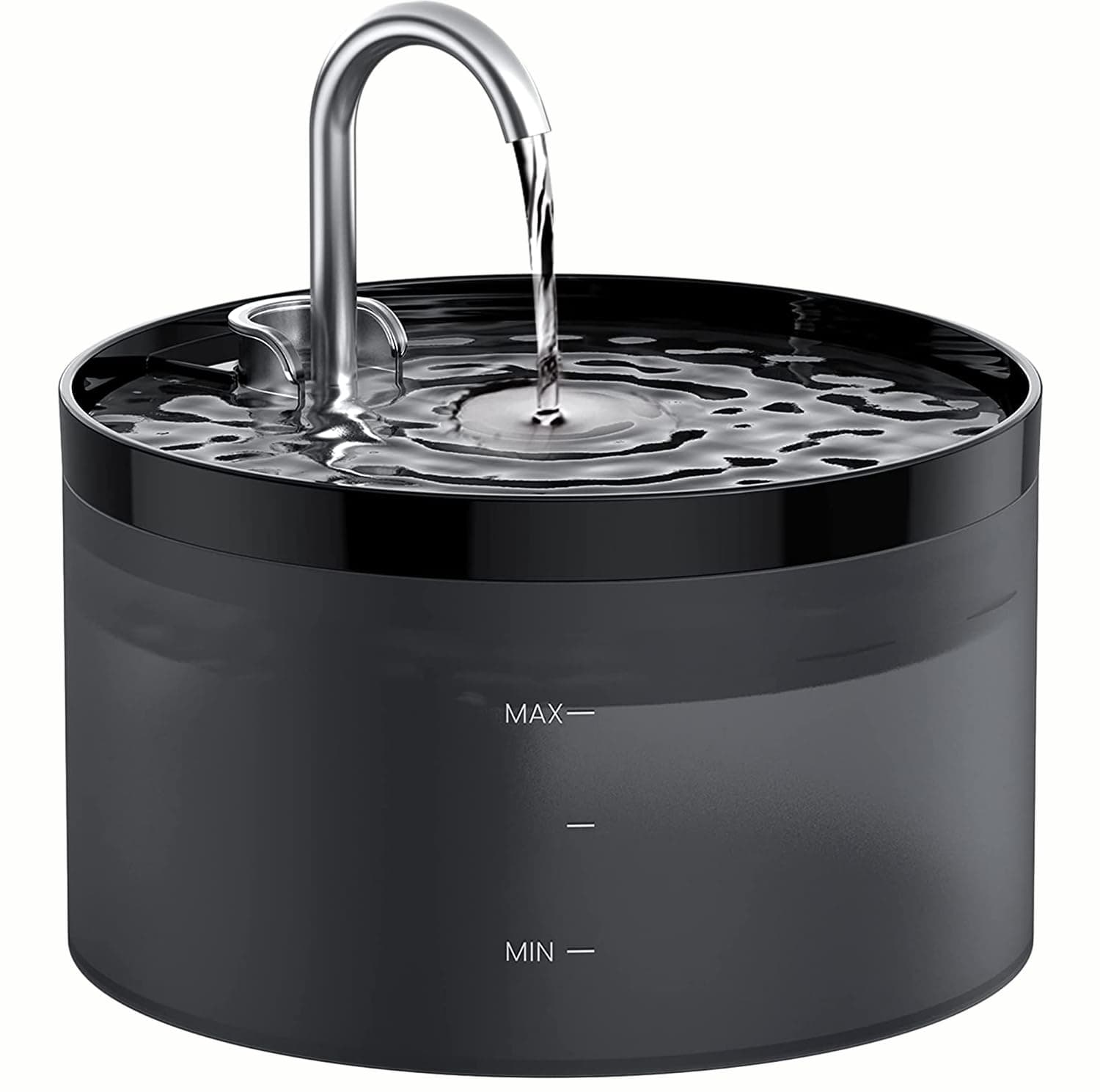 Fontaine a Eau Chat GIOTOHUN, Pompe à Eau Super Silencieuse pour Chat, 2L Distributeur Filtrer Poils, Deux Modèles de Dé