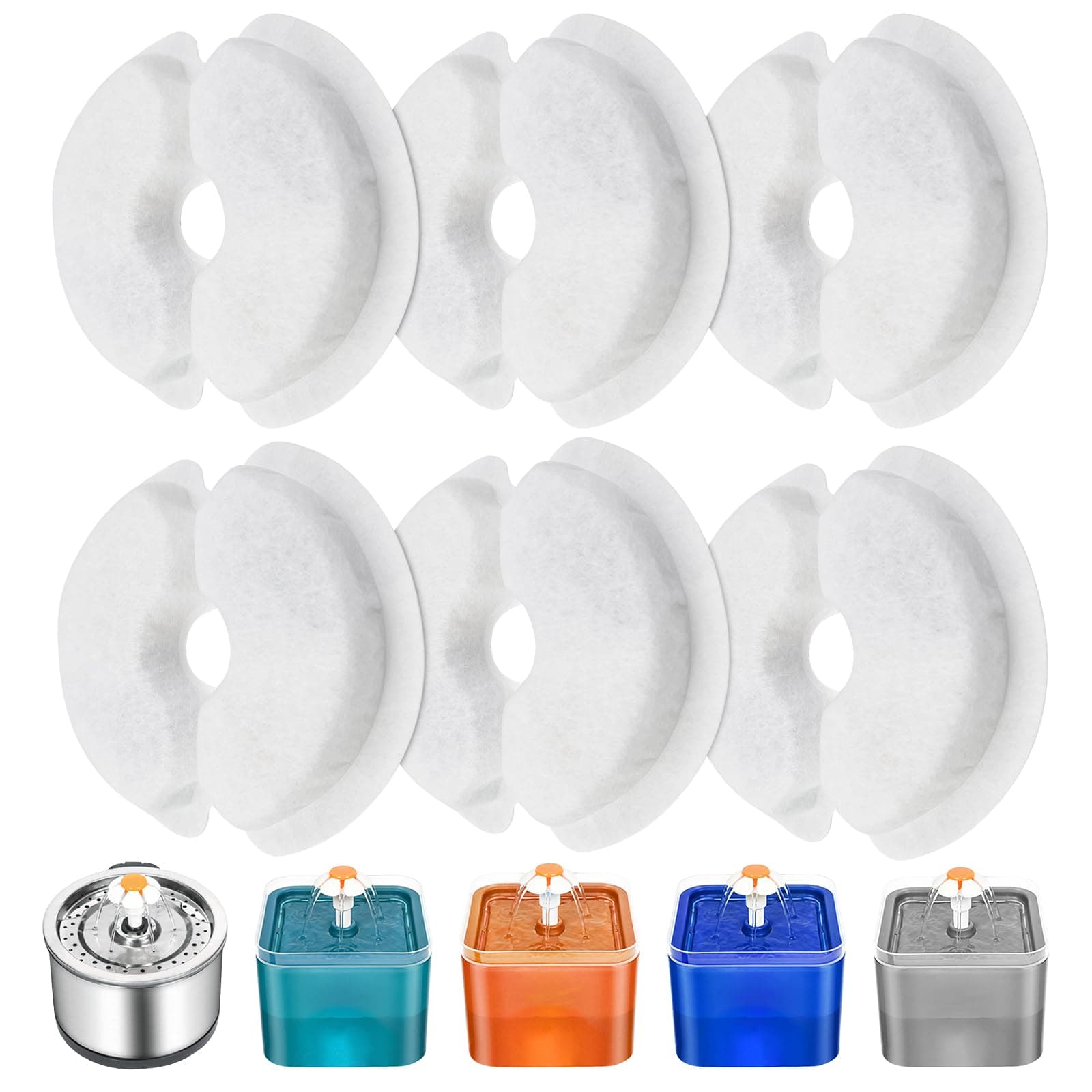 Filtres de remplissage pour fontaine à eau chat 2L-|5L avec charbon actif