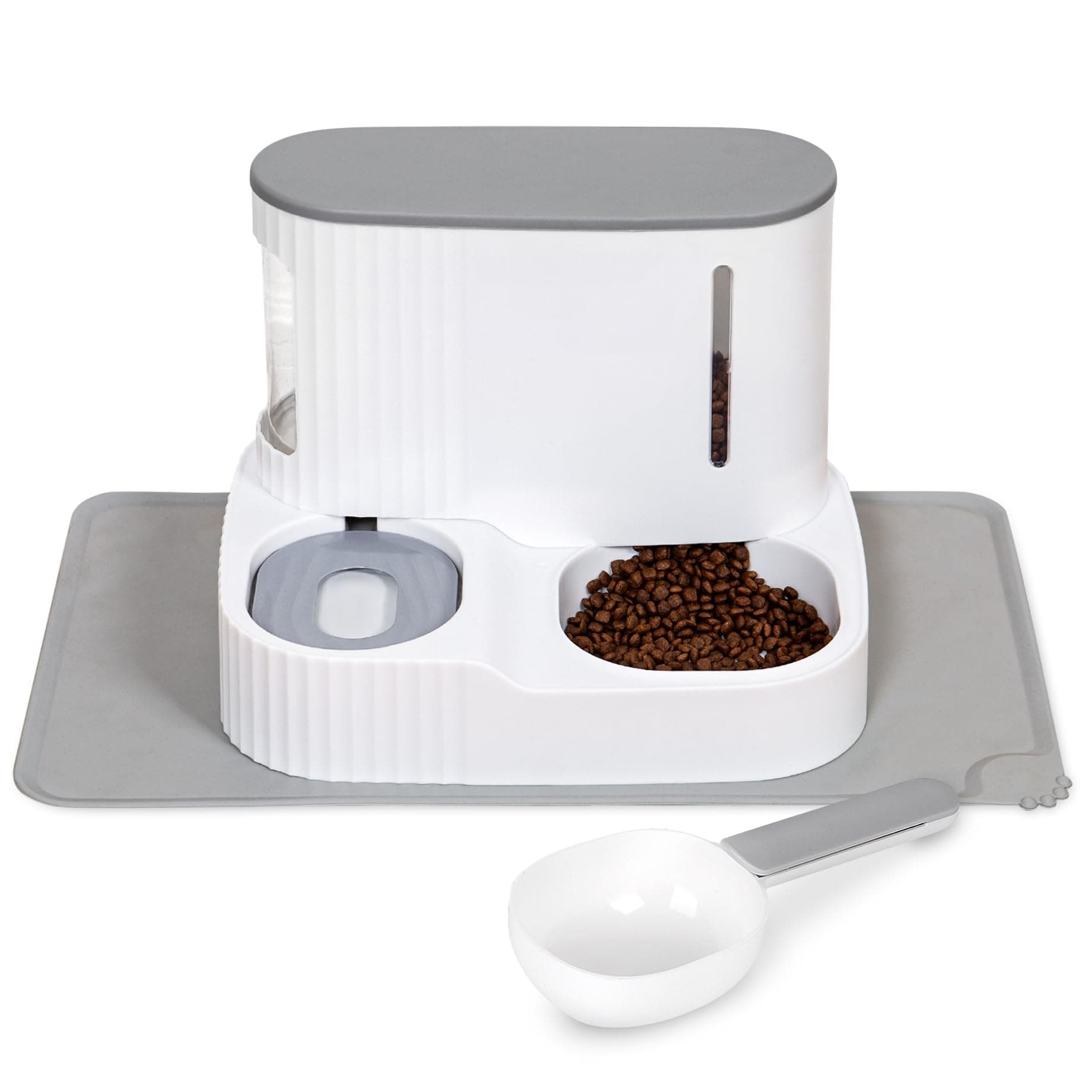 LAOPET Distributeur Croquettes Chat - Distributeur Automatique, Gamelle Réutilisable, Idéal pour Chiens et Chattons