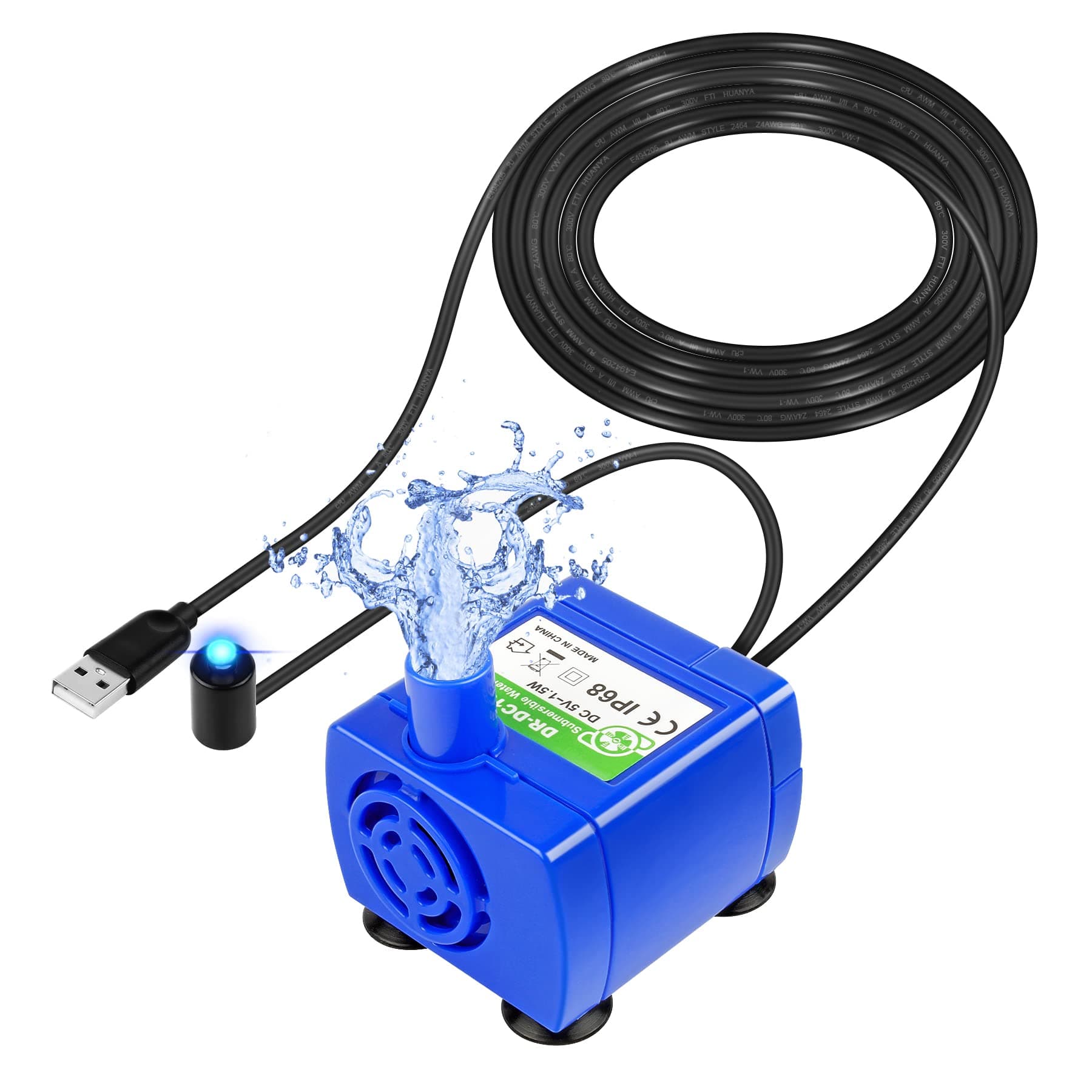 Forever Speed ​​Pompe à Eau pour Animaux de Compagnie : Pompe Basse Consommation et Super Silencieuse pour Fontaine pour