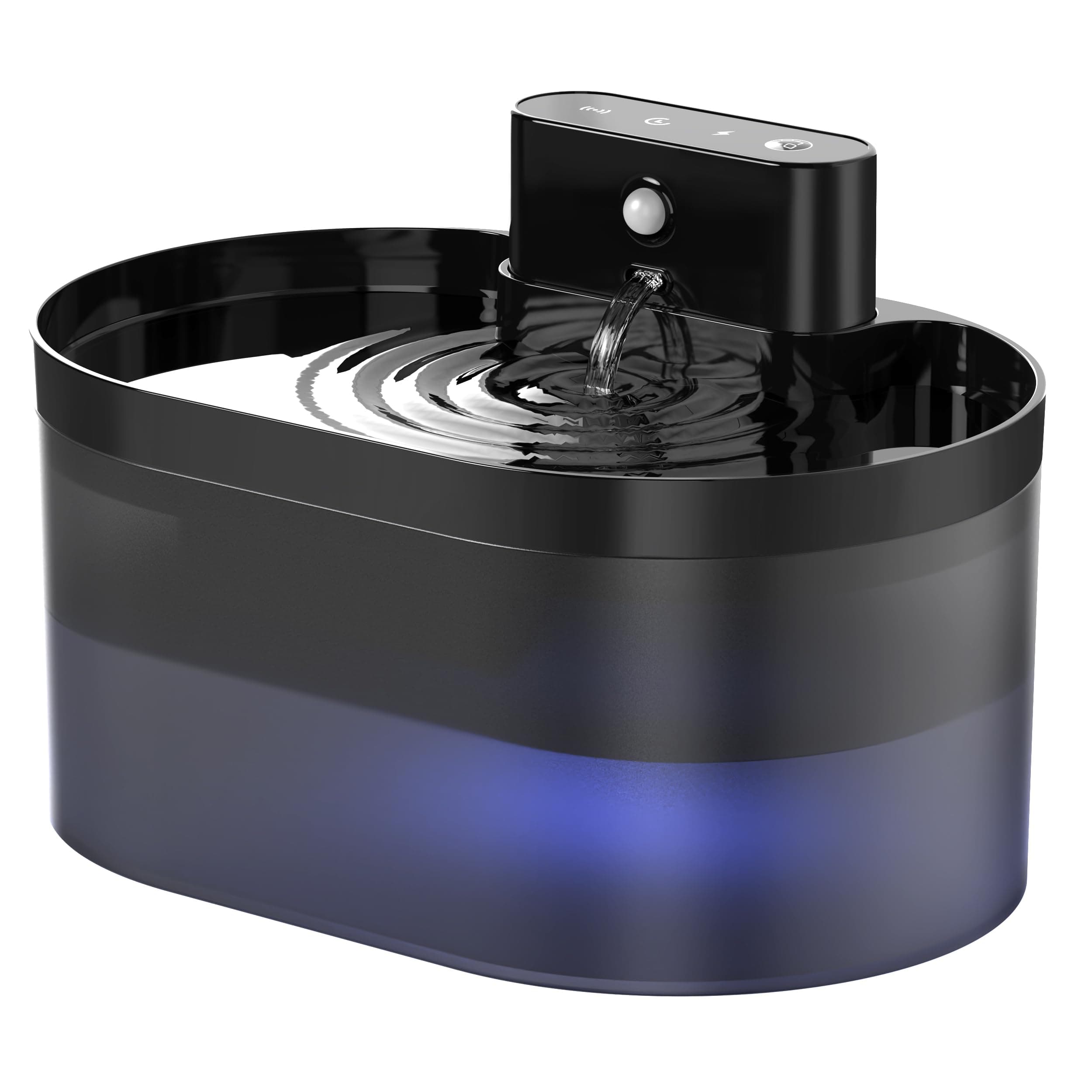 Fontaine à Eau sans Fil pour Chats - Distributeur Automatique Rechargeable d'Eau avec Détecteur de Mouvement - Fontaine
