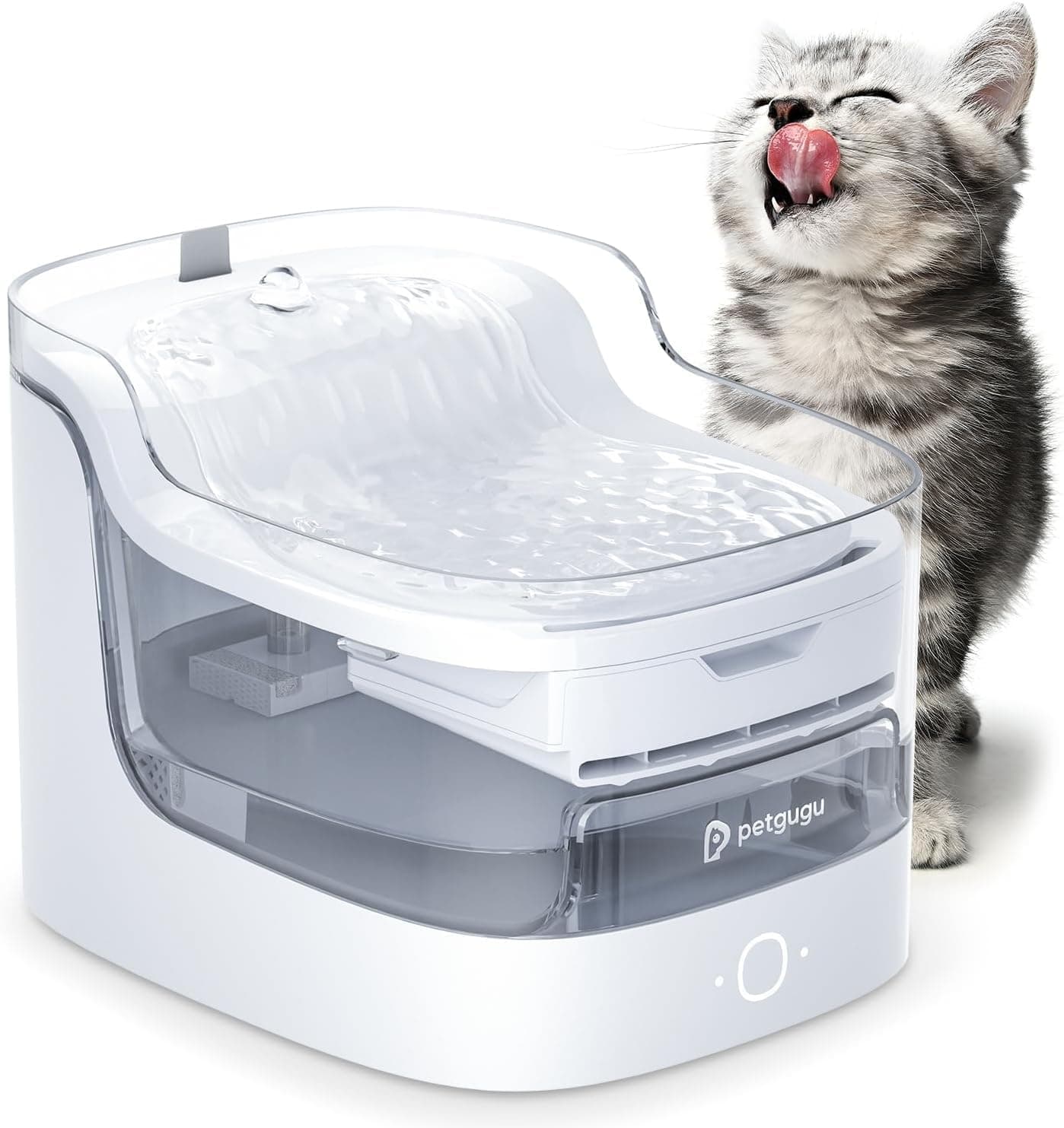 Fontaine a eau chat automatique ultra silencieuse 2L filtre 8 couches Pompe sans fil |4G